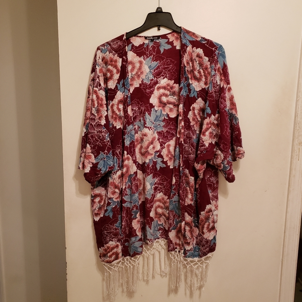 Purple Floral Kimono (Charlotte Russe)